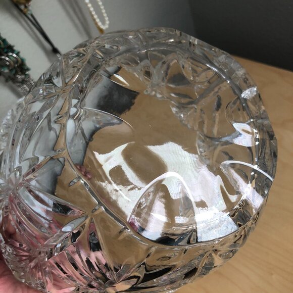 Fifth Avenue PORTICO 38oz 9.25” Cut Crystal Pitcher Scallop Petal Flared Rim NEW - Picture 3 of 6